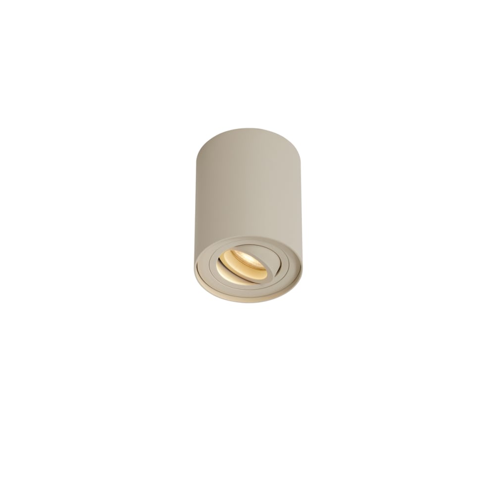 QAZQA Aufbaustrahler Beige GU10 50 mm drehbar style modern Beige Aluminium