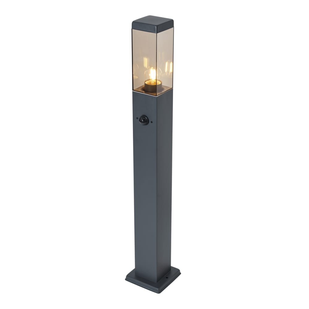 Außenleuchte Dunkelgrau Rauchglas 80 cm IP44 - Maisons Du Monde