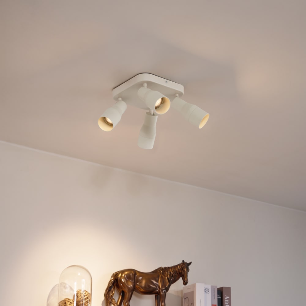Spot encastré gu10 beige carré — vue 3