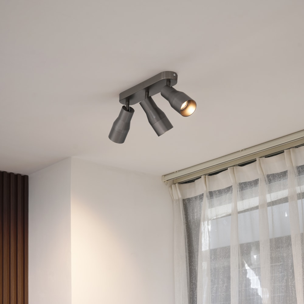 Spot encastré rond métal brossé gu10 — vue 3