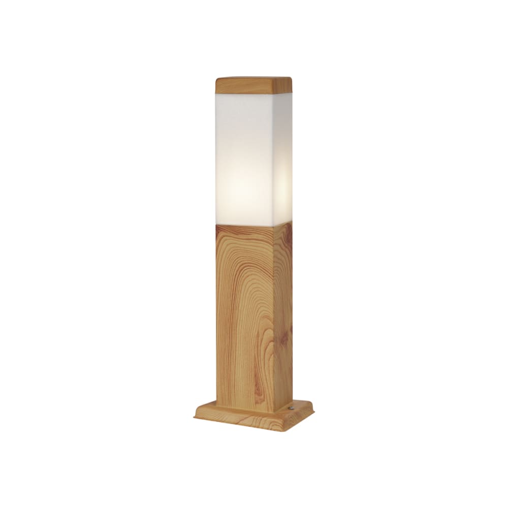 Lampadaire ext. acier bois 45 cm IP44