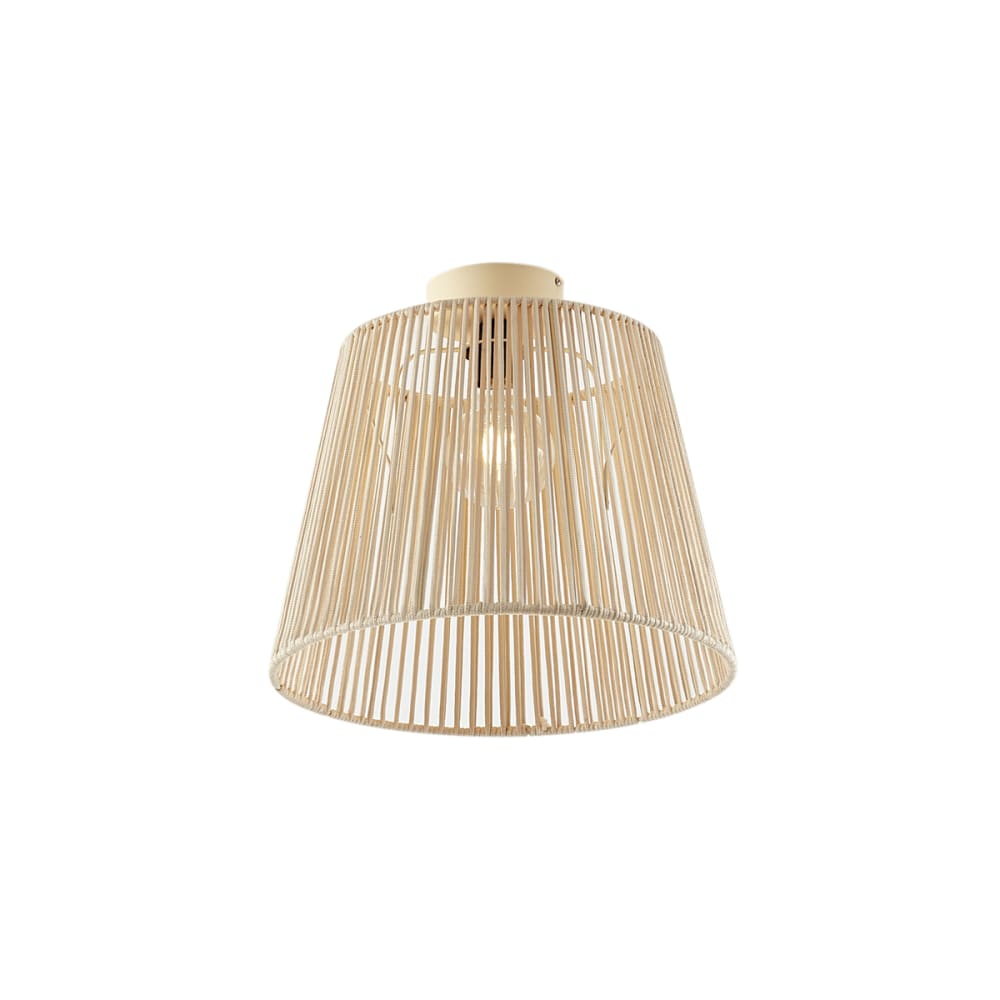 Plafonnier extérieur Japandi corde beige IP54