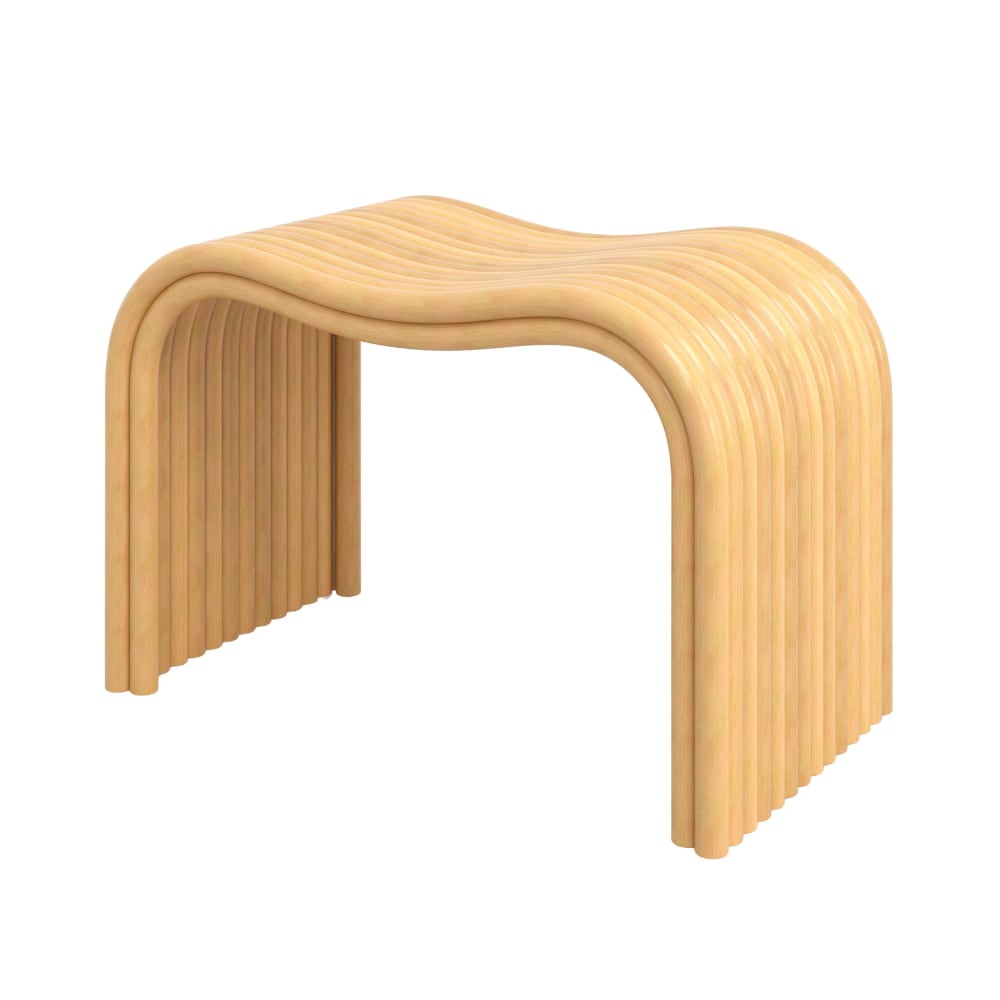 Tabouret en rotin naturel