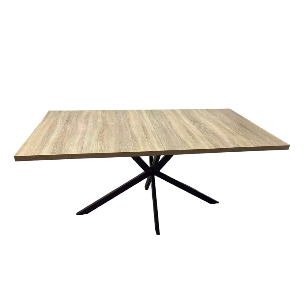 Table extensible 8 personnes effet bois 200cm