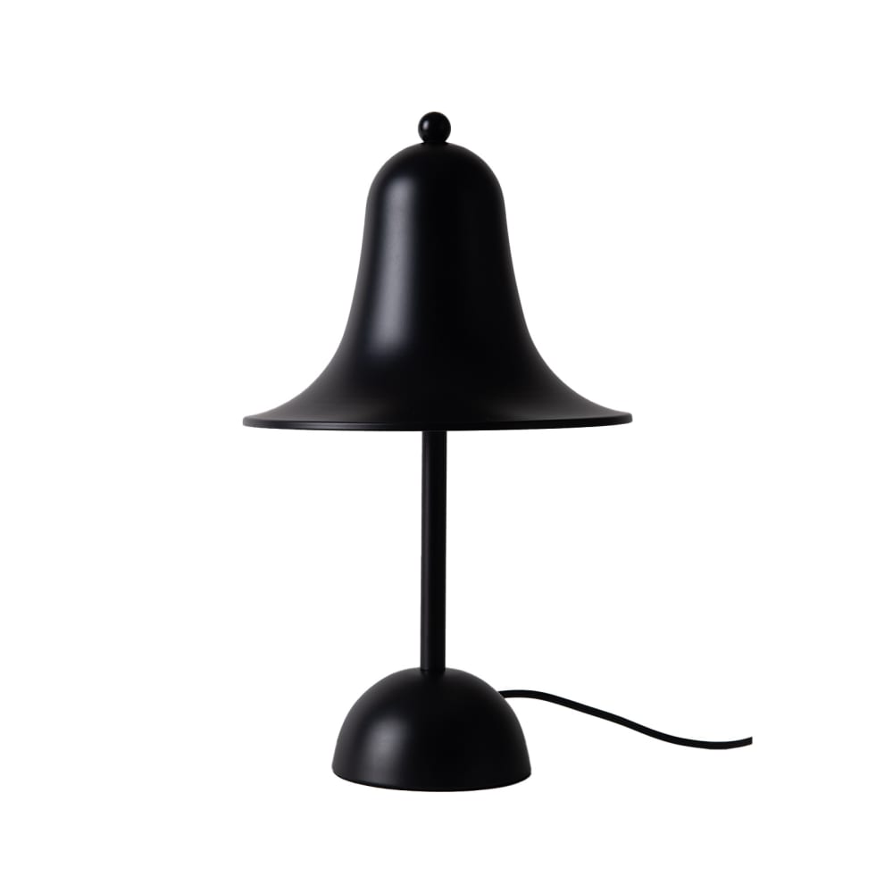 Lampe de table métal noir mat D.18cm H30cm