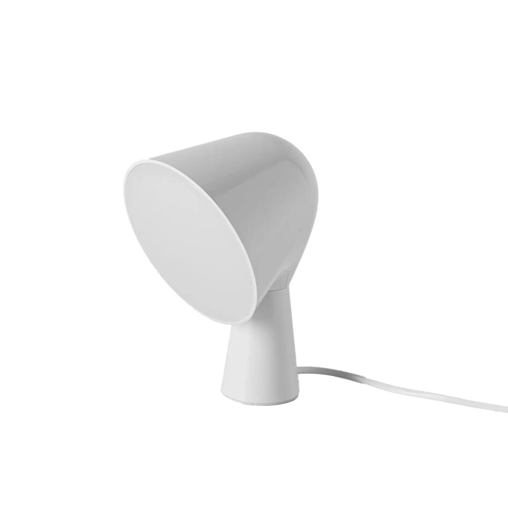Lampe de table design moderne blanc E14 H20cm