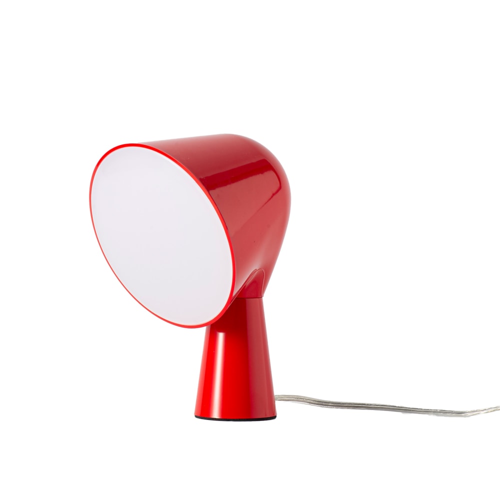 Lampe de table design moderne rouge E14 H20cm
