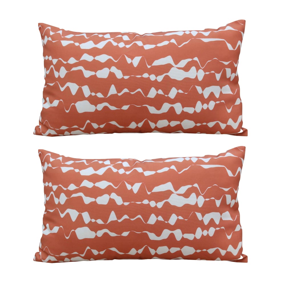 Lots de 2 coussins rectangulaire terracotta 50 x 30cm