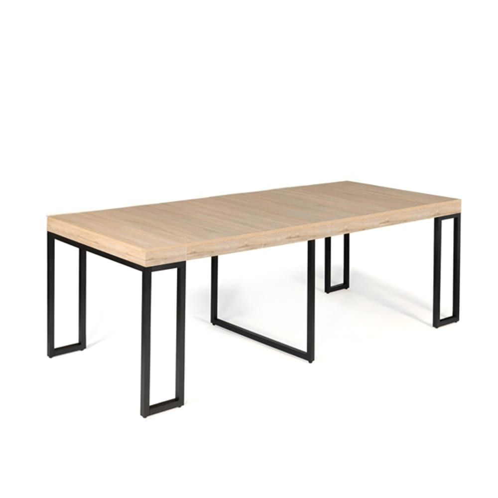 Ausziehbarer Konsolentisch für 8-10 Personen Holzoptik 235 cm -