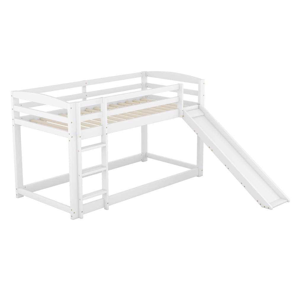 Lit superposé en pin - blanc