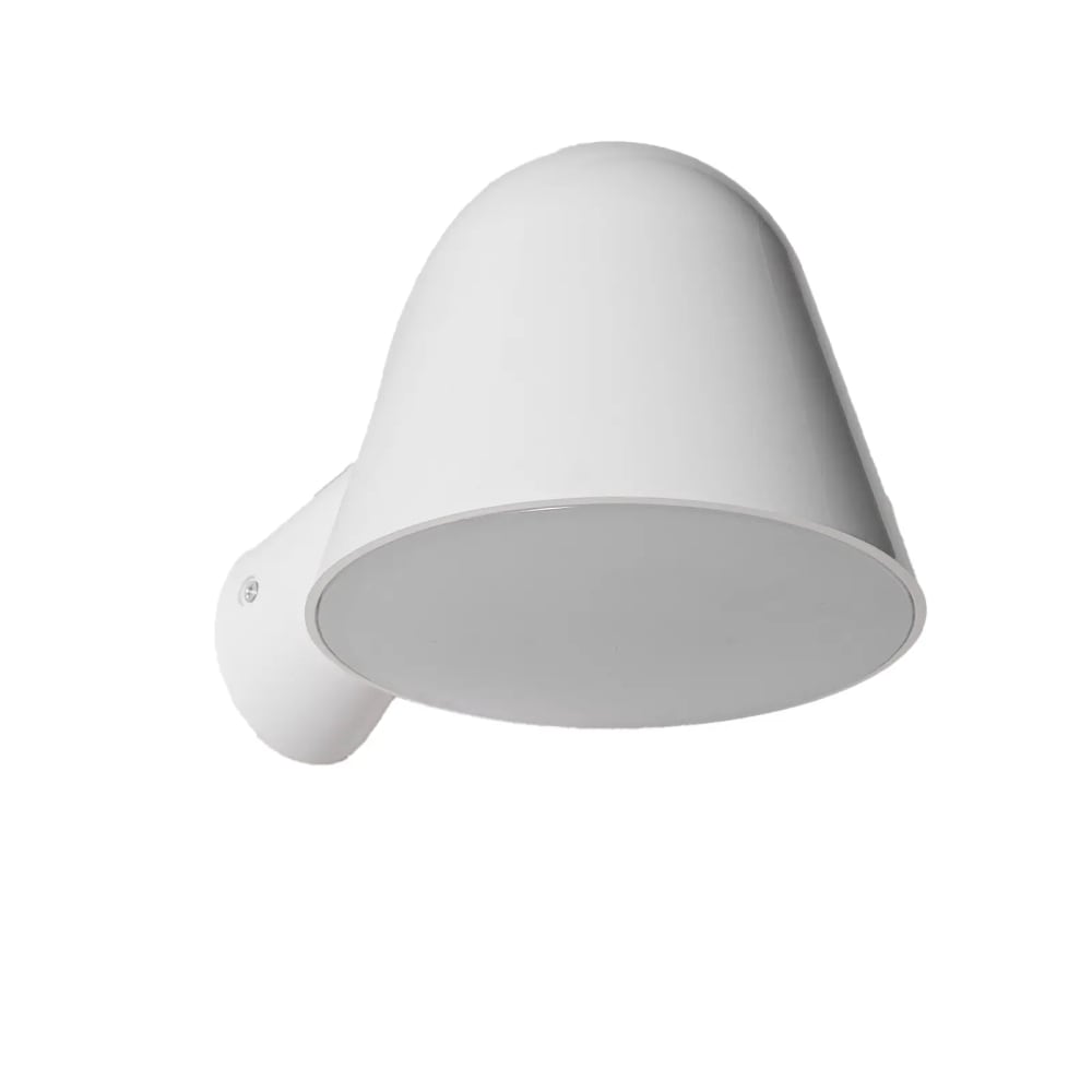 Applique murale moderne en ABS blanc avec abat jour conique d14x20