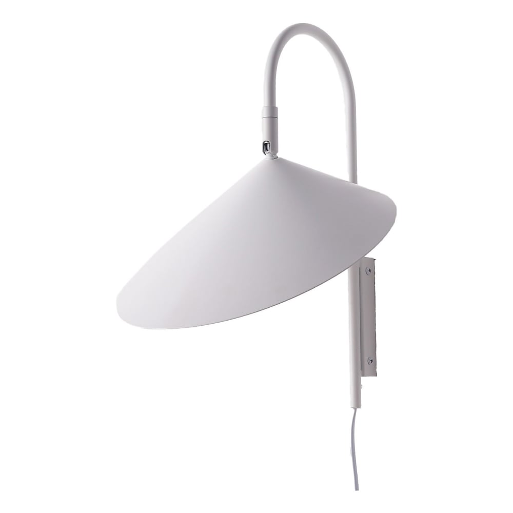 Applique murale nordique minimaliste avec prise blanche D295 mm