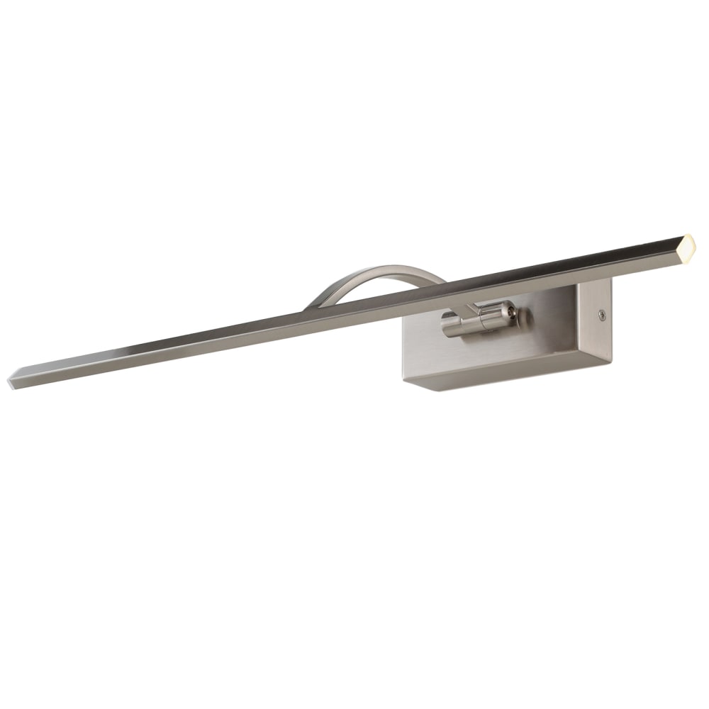 Alpinaluz Bilderleuchte aus Aluminium nickel 45,5 cm style modern Silber Holz