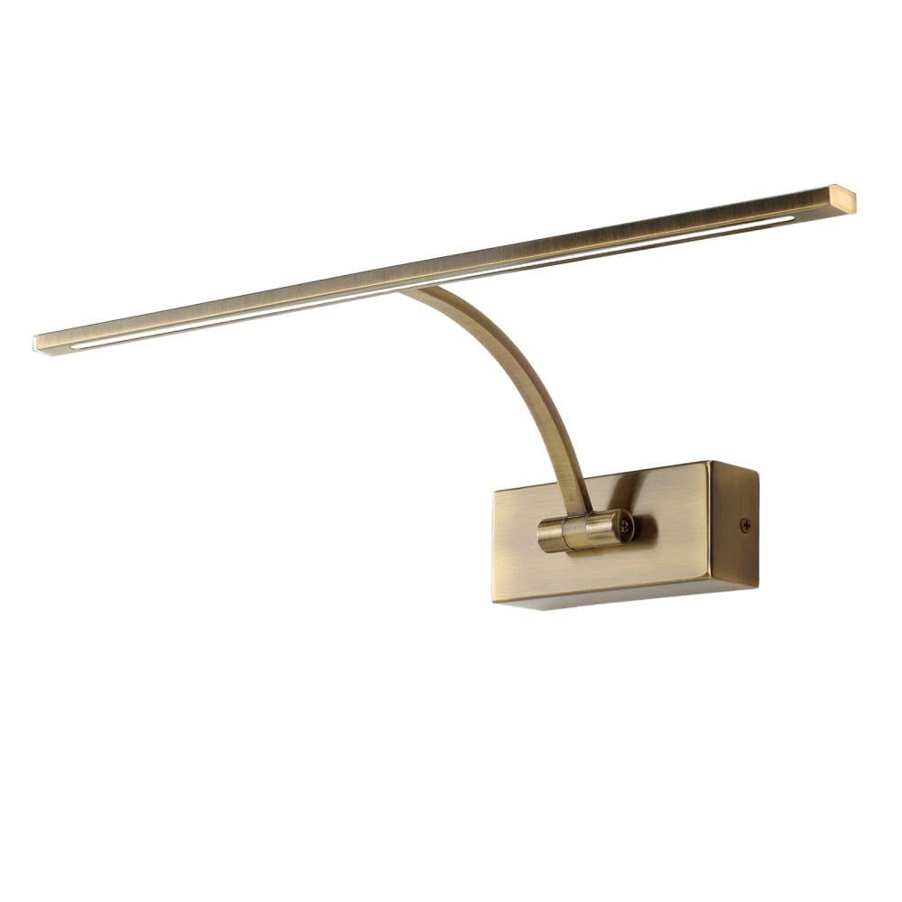 Alpinaluz Bilderleuchte aus Aluminium antikbronze 45,5 cm style modern Gold Metall