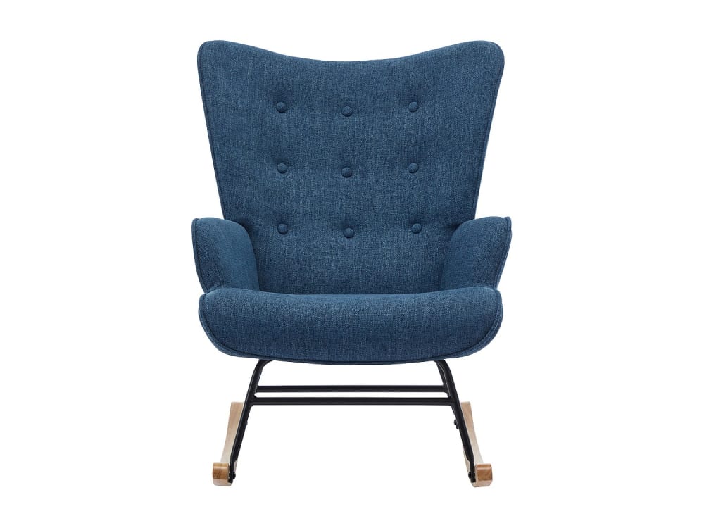 Rocking chair bleu