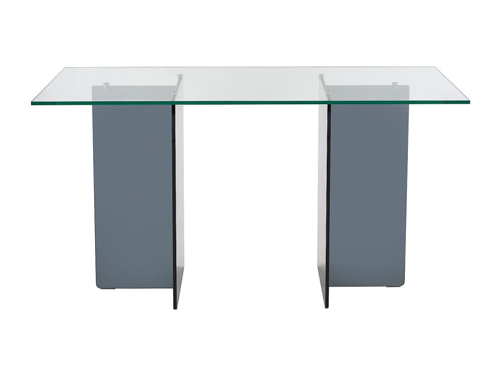 Bureau verre trempé transparent