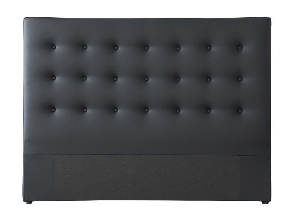Tête de lit simili cuir noir 160x200 cm