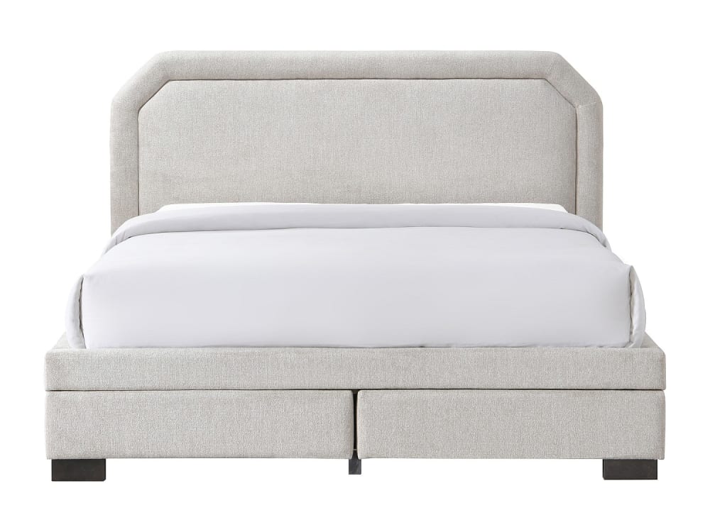 Cadre de lit polyester beige 160 x 200 Cadre de lit polyester beige 160 x 200