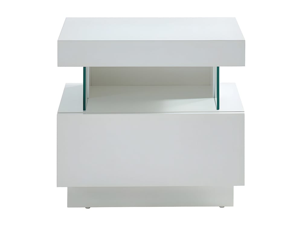 Table de chevet mdf blanc
