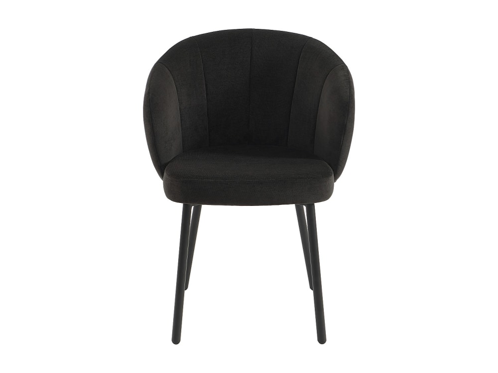 Lot de 2 chaises polyester noir Lot de 2 chaises polyester noir