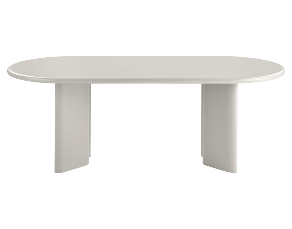 Table à manger contemporain 100 cm sable