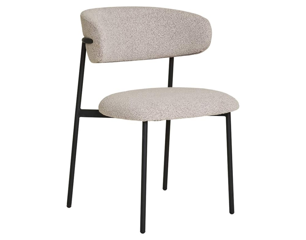 Lot de 2 chaises en tissu - pieds