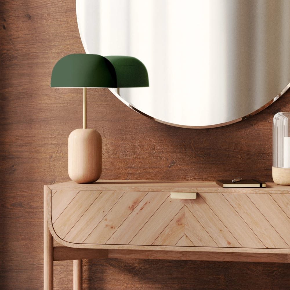 Lampe à poser, abat-jour vert cendré — vue 4