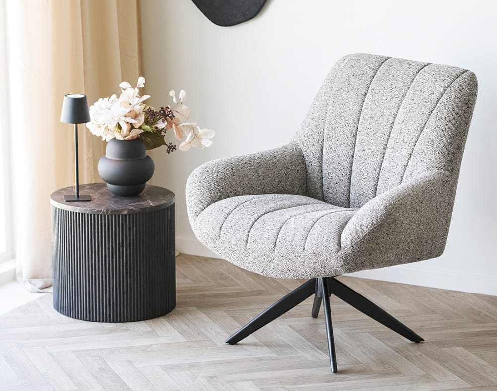 Table basse style contemporain 45 cm marron