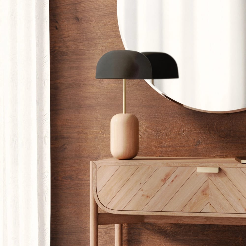 Lampe à poser, abat-jour gris ardoise — vue 4