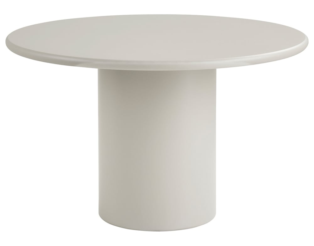 Table à manger contemporain 120 cm sable - image 3