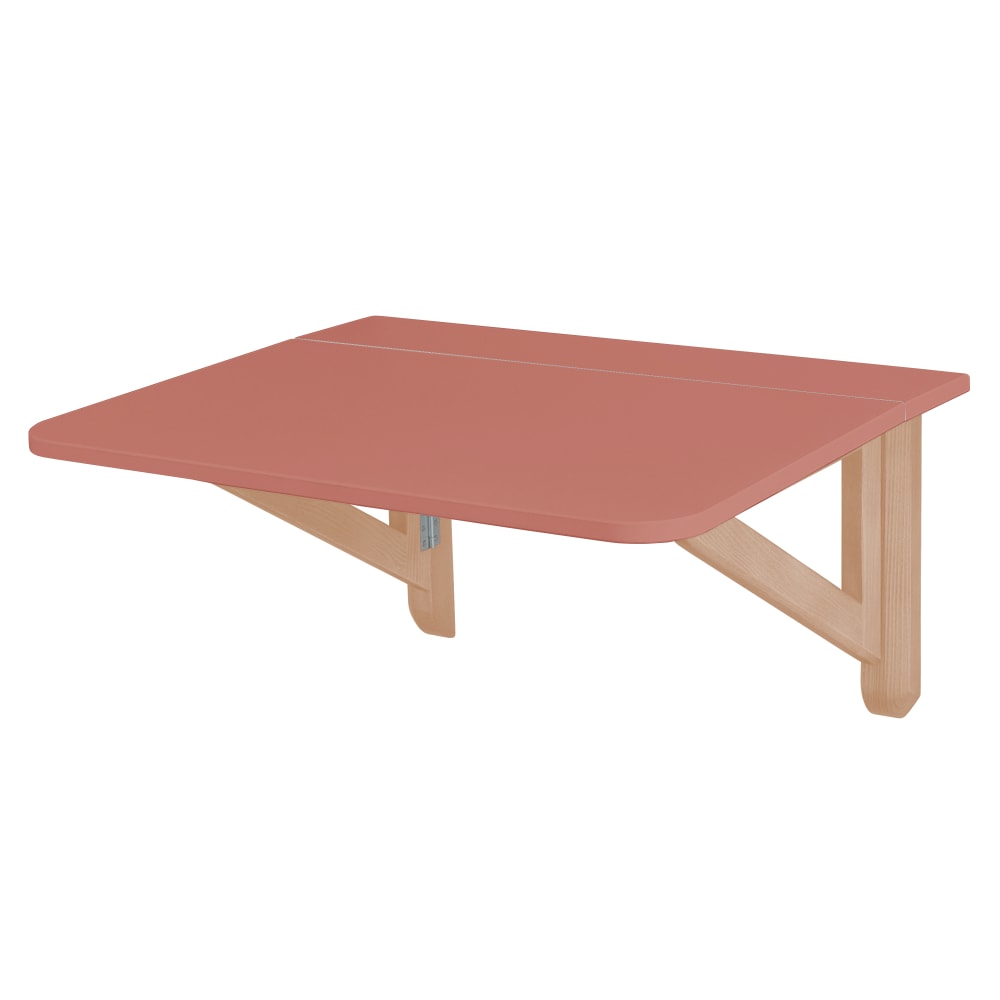 Ragaba Rechteckiger Klapptisch 60x70 cm, Dunkel Koralle style modern Rosa Holz
