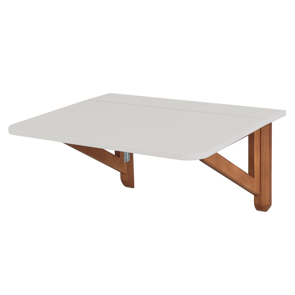 Ragaba Rechteckiger Klapptisch 60x70 cm, Perlgrau, Eiche style modern - Holz