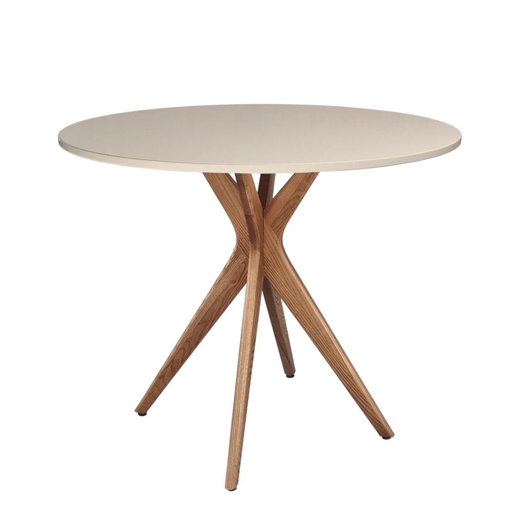 Ragaba Runder Esstisch, eichefarbe Esche, MDF, Braun Beige style modern Braun Holz