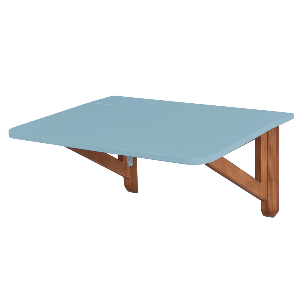 Ragaba Rechteckiger Klapptisch 60x70 cm, Taubenblau, Eiche style modern - Holz