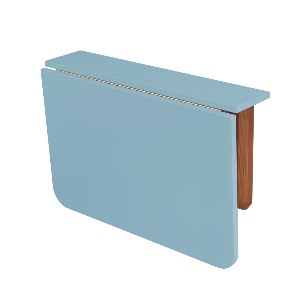 Rechteckiger Klapptisch 60x70 cm, Taubenblau, Eiche - Maisons Du