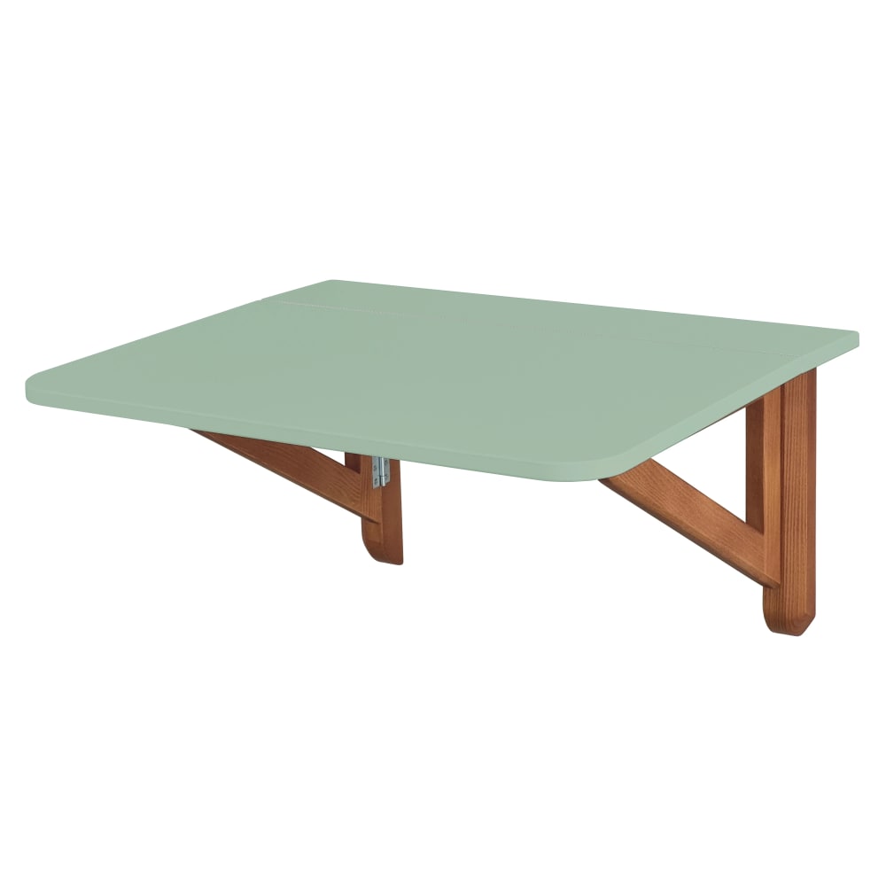 Ragaba Klappbarer Wandtisch, eichef. Esche, MDF, Salbeigrün style modern - Holz