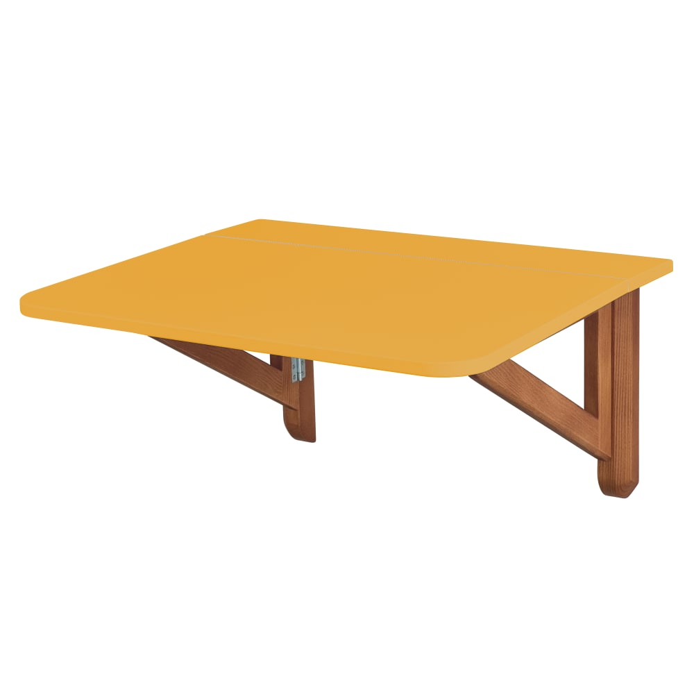 Ragaba Rechteckiger Klapptisch 60x70 cm, Ginstergelb, Eiche style modern - Holz