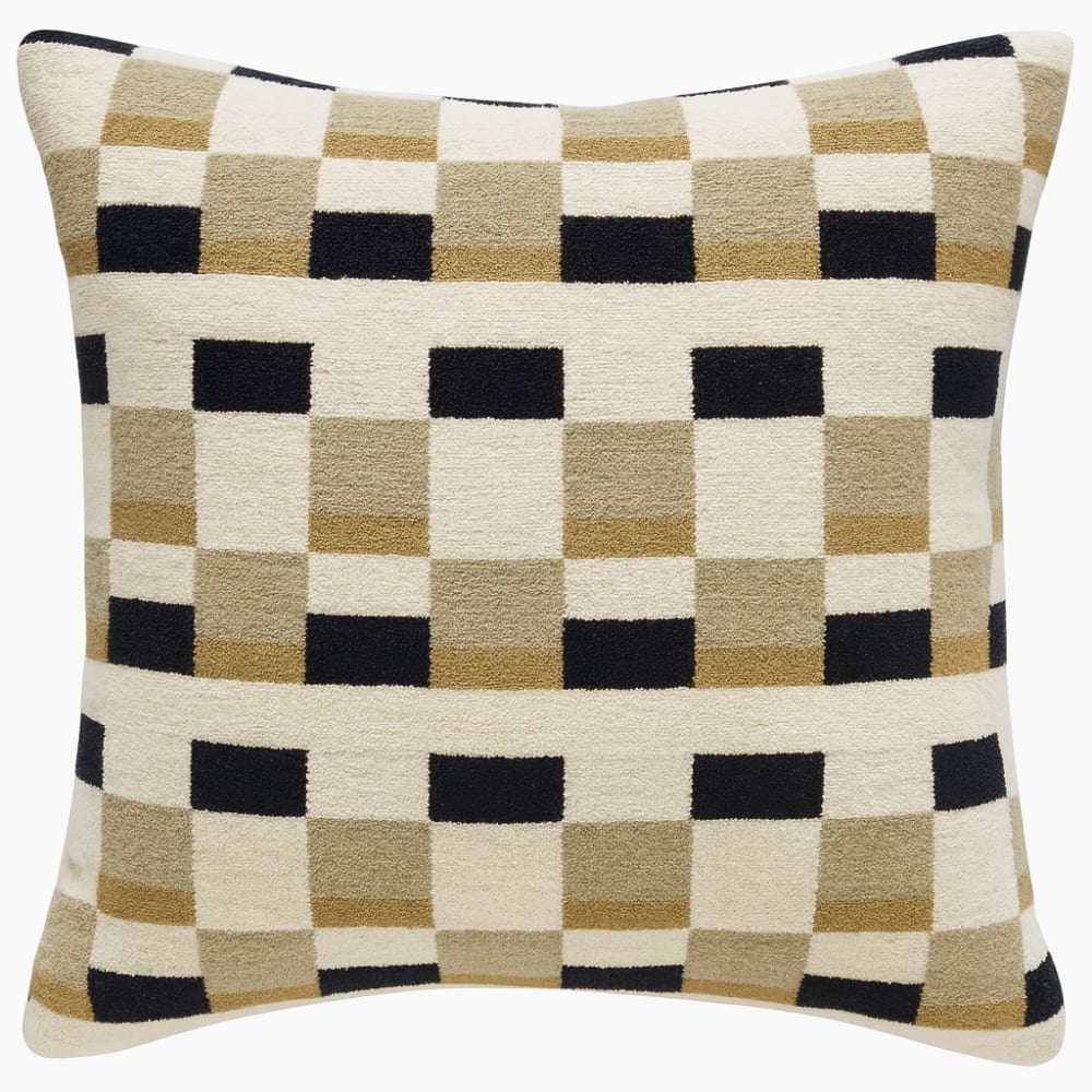 Kissen aus Samtbaumwolle in Beige OEKO-TEX® 45 × 45 - Maisons Du