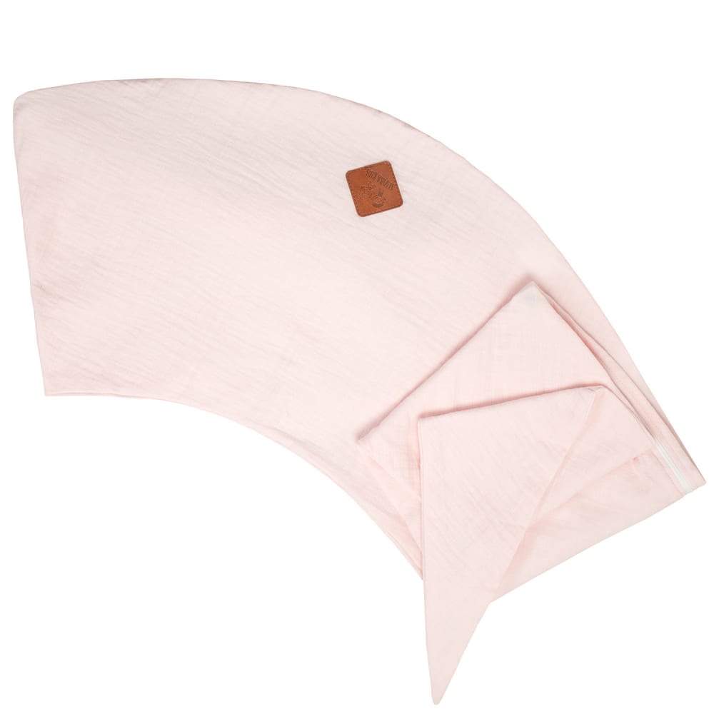 Housse coussin d'allaitement en gaze de coton rose taille unique