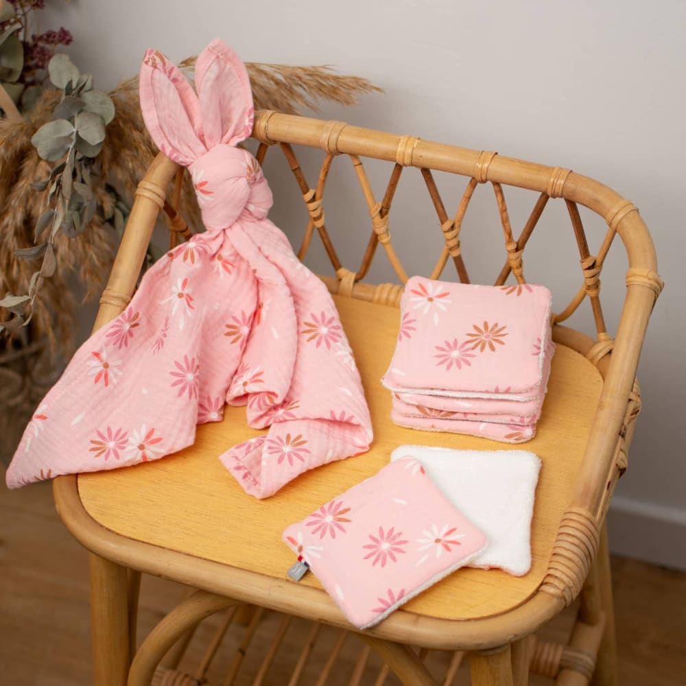 Waschbare babytücher 8 stück rosella rosa - Maisons Du Monde