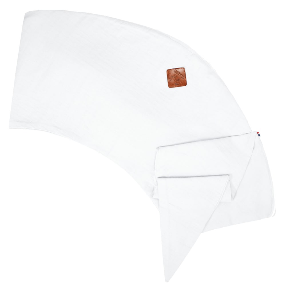 Housse coussin d'allaitement en gaze de coton blanc taille unique