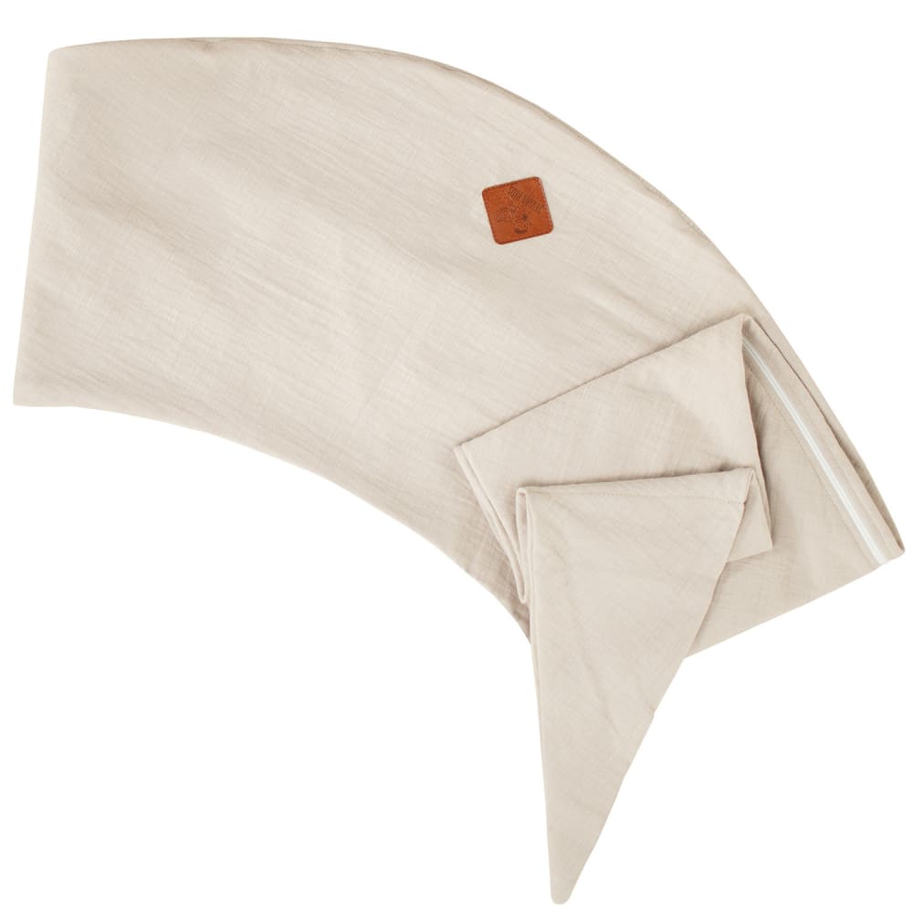 Housse coussin d'allaitement en gaze de coton beige taille unique