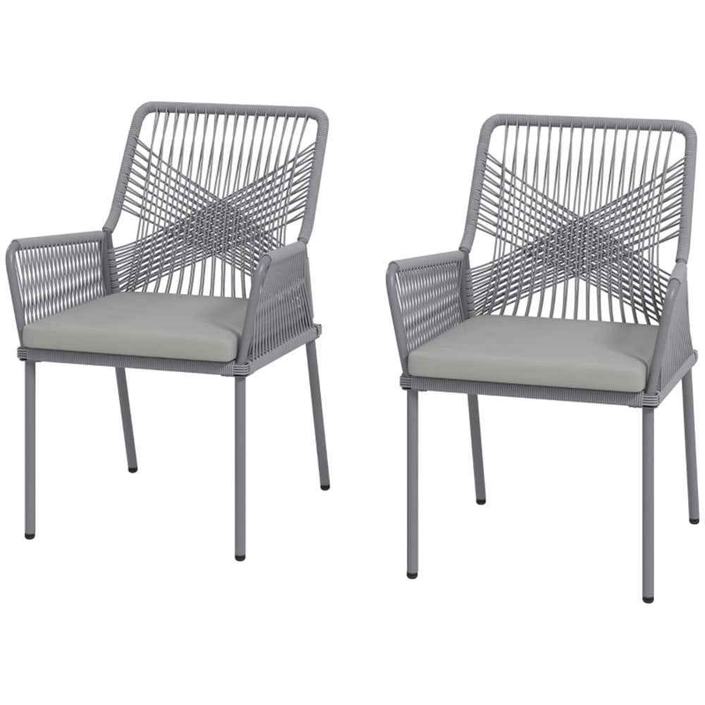 ensemble chaises jardin - gris