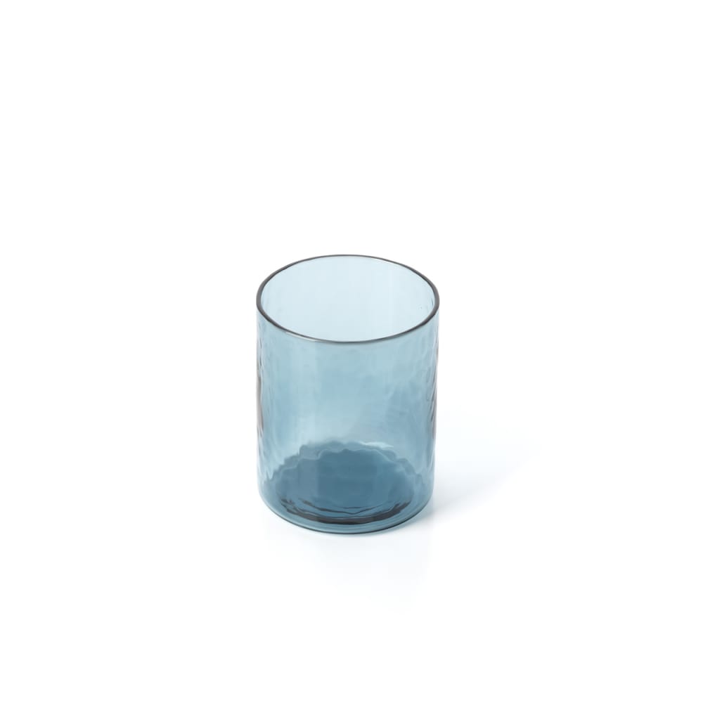 Bazar Bizar Wasserglas in indischblau, 8x8x10cm - -