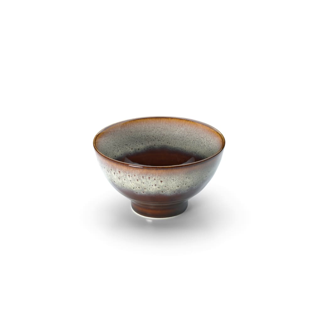 Bol en céramique marron et gris 11,7x11,7x6,5cm