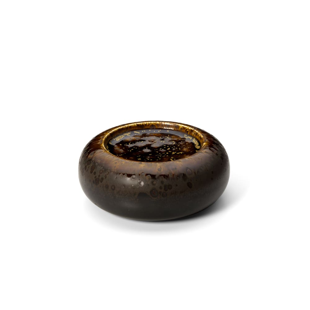 Bol en céramique marron 15,5x15,5x6,5cm