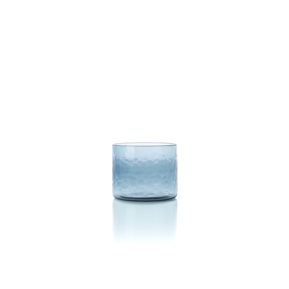 Verre verre indien et bleu 8x8x6,5cm Verre verre indien et bleu 8x8x6,5cm