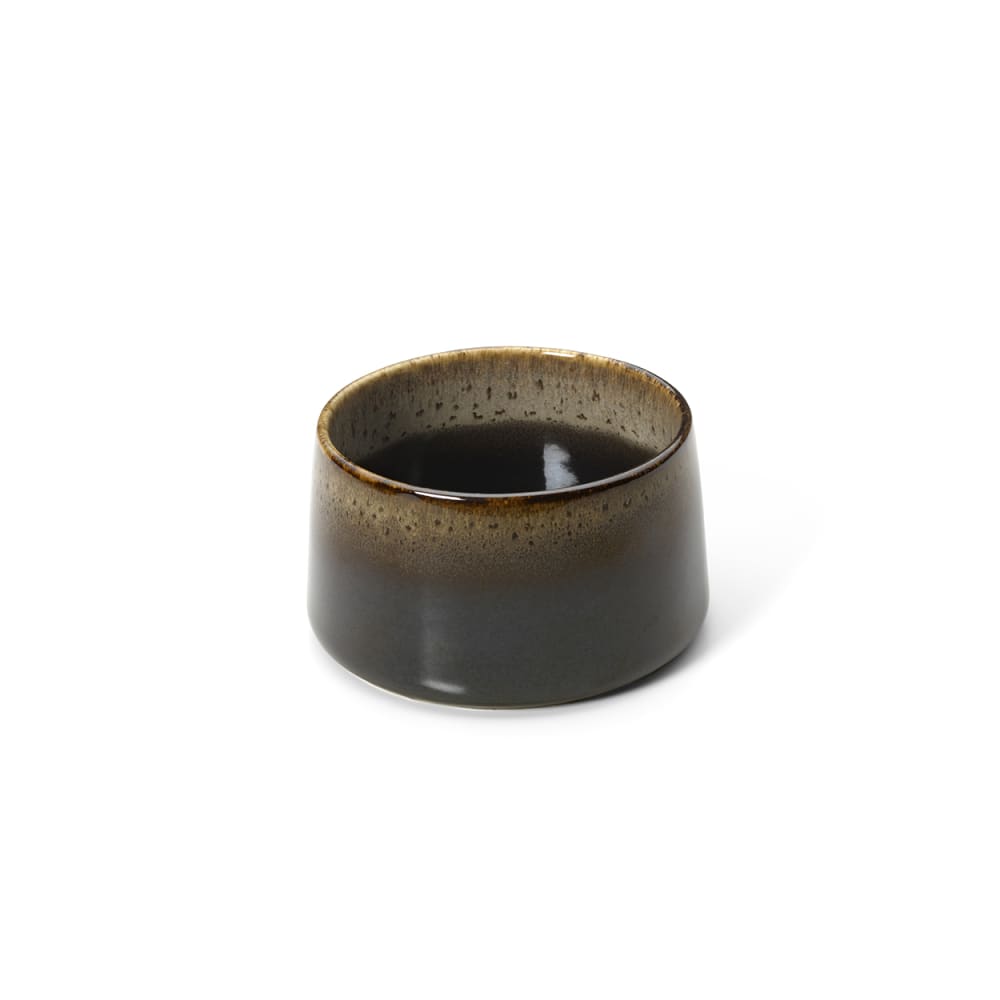 Bol en céramique foncé, marron et boue 12,5x12,5x7,3cm