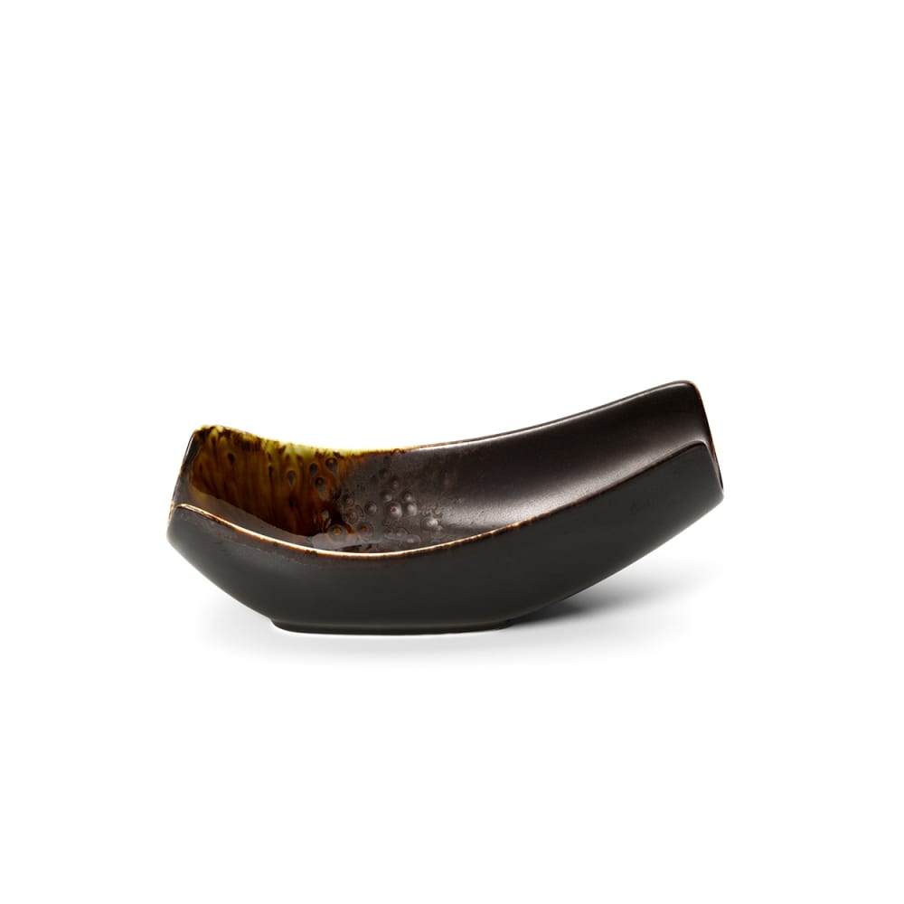 Bol en céramique marron 16,5x7,5x6,4cm