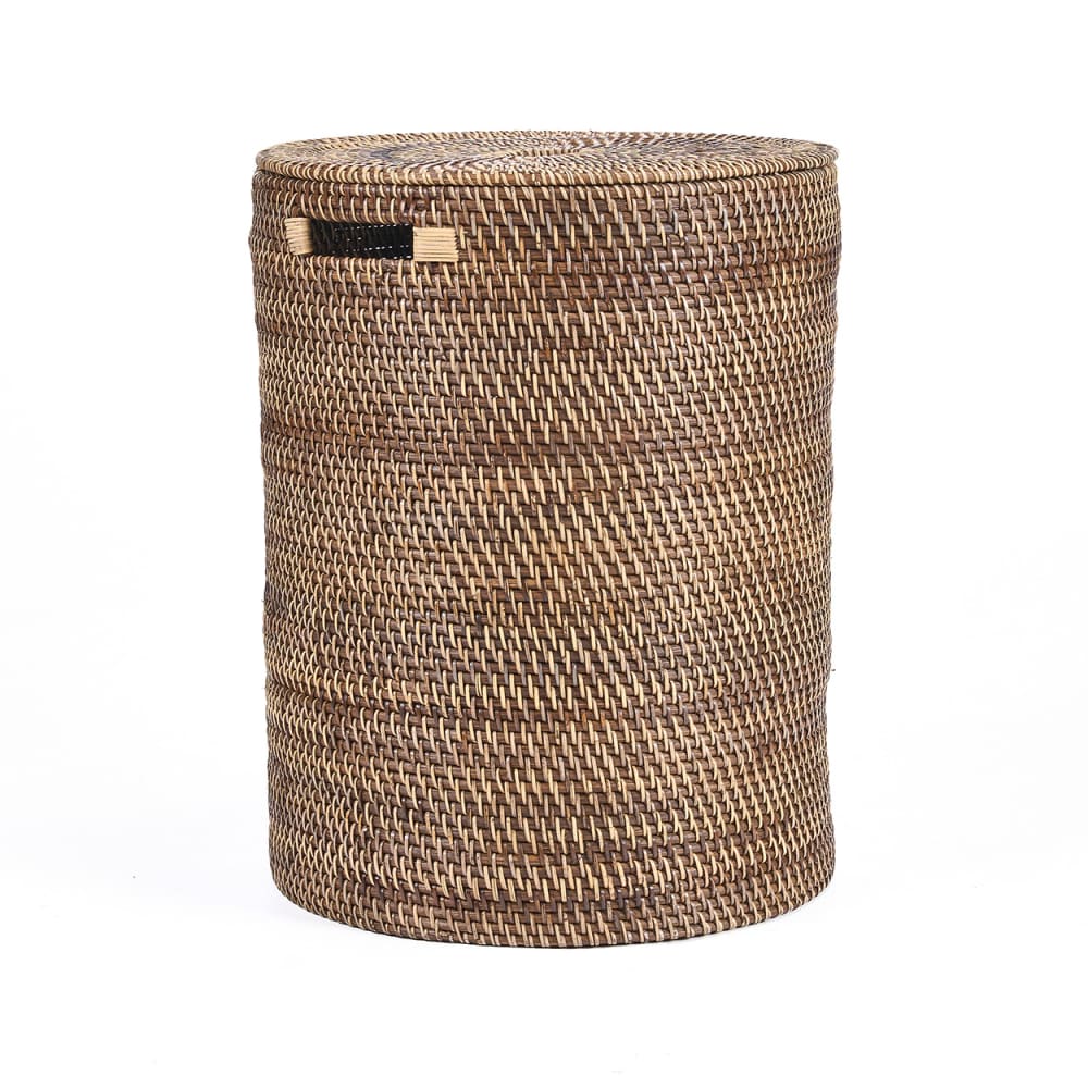 Bazar Bizar Korb aus rattan in braun, 40x40x52cm - -